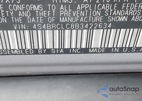 2011 Subaru Outback 2.5I Limited from USA, damaged, VIN 4S4BRCLC8B3422634